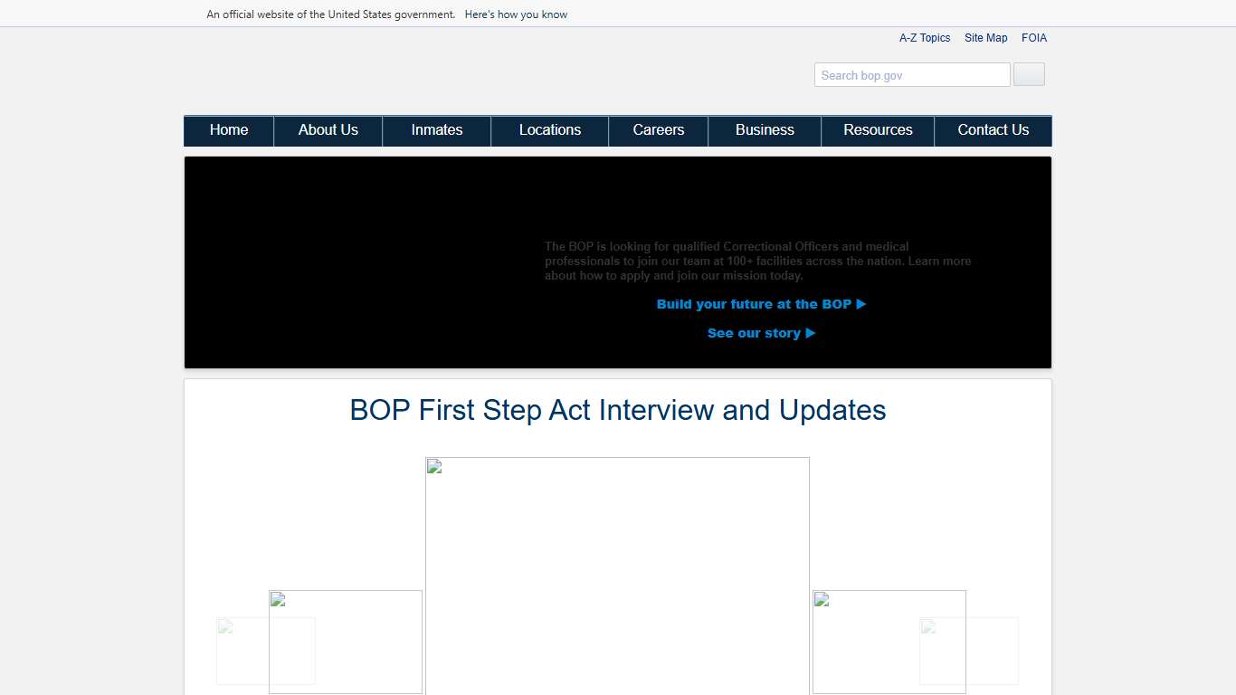 BOP: Federal Bureau of Prisons Web Site